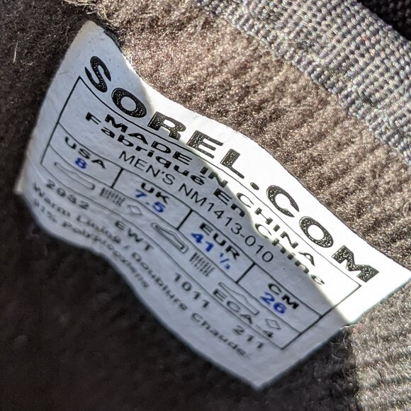 Sorel Alpha track buckle boots size us 8 eu 41.5 - Picture 3 of 4